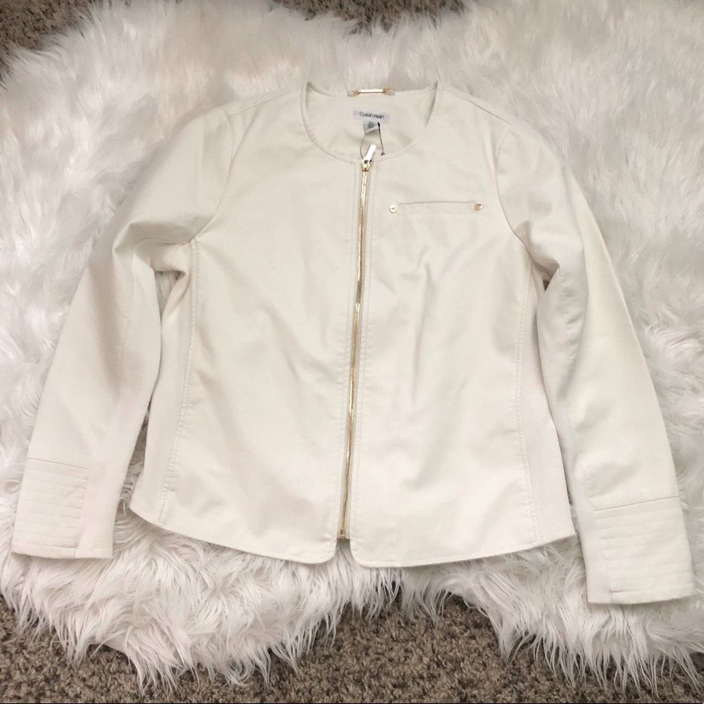 White Calvin Klein Jacket